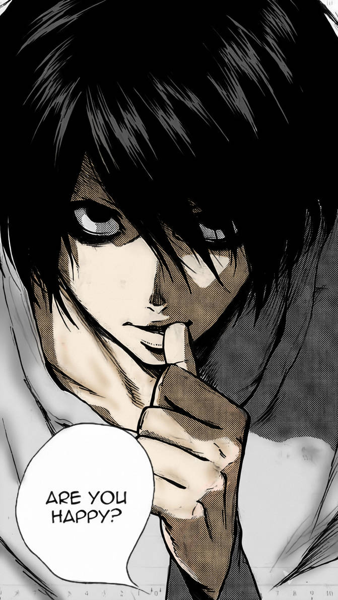 L (Death Note) Colored by Allesshey on DeviantArt