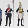 Cavalry, navy and rifles.