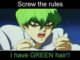 screw the rules i have green hair