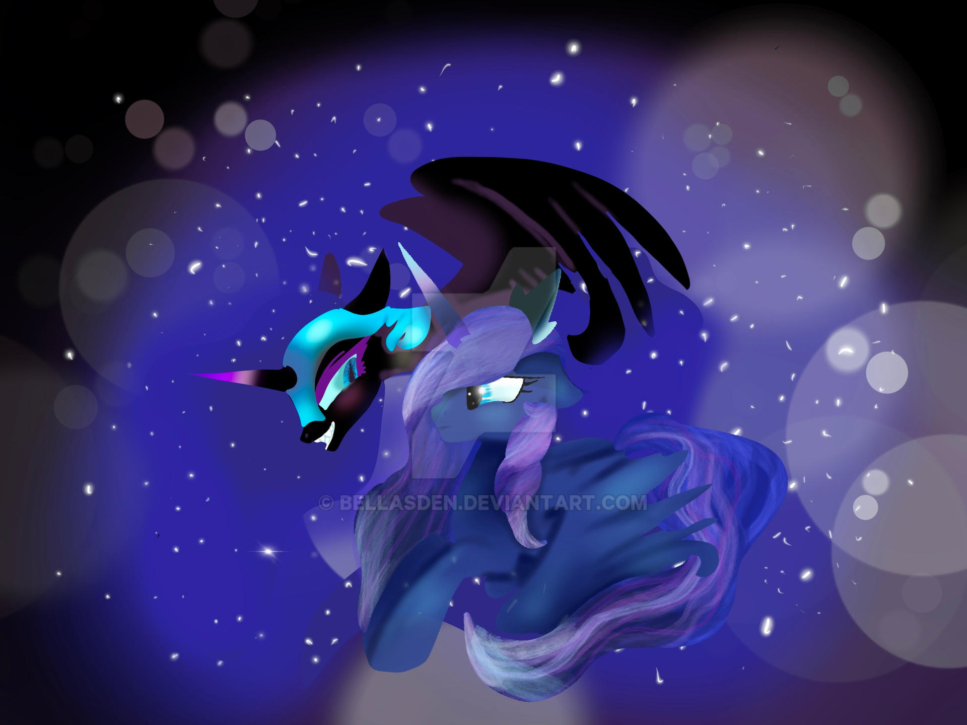 Mlp Moon Rises MLP Luna and Nightmare moon by BellasDen on DeviantArt