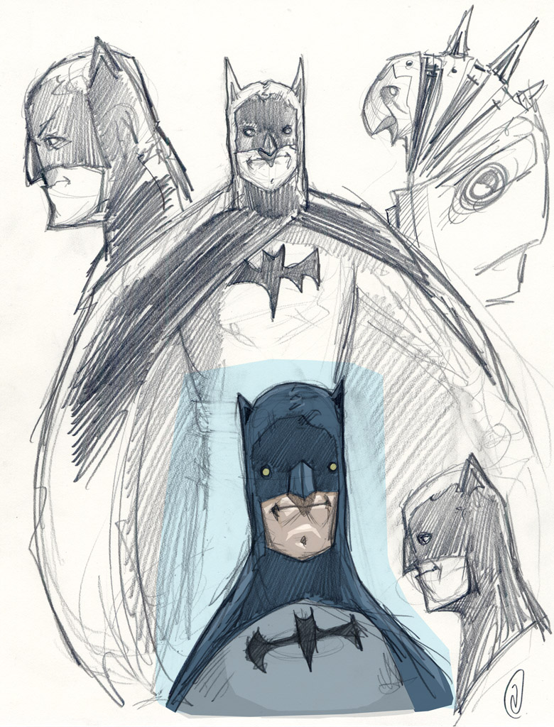 Batman and sketches 1