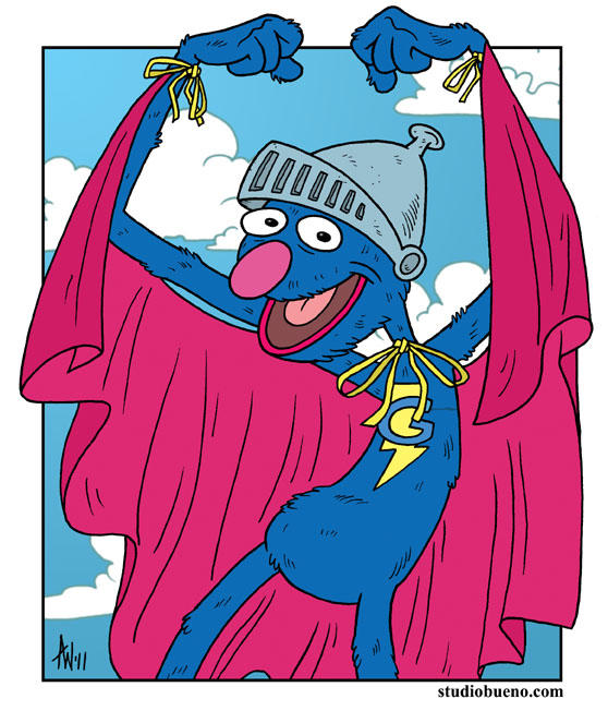 Super Grover by StudioBueno on DeviantArt