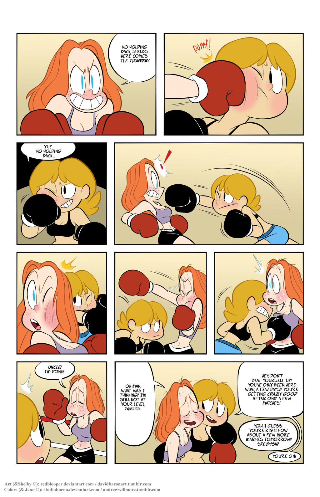 Colored Commish: Jenn and Shelby part2 pg2