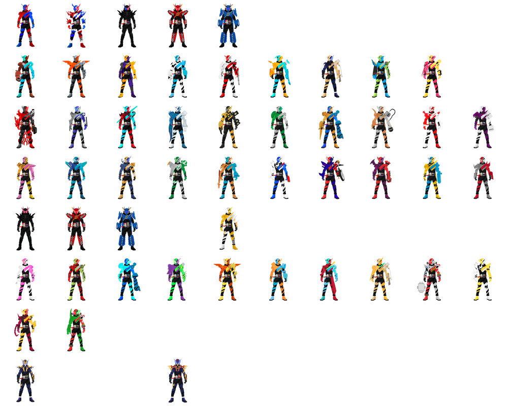 Kamen Rider Build Main Forms by on DeviantArt