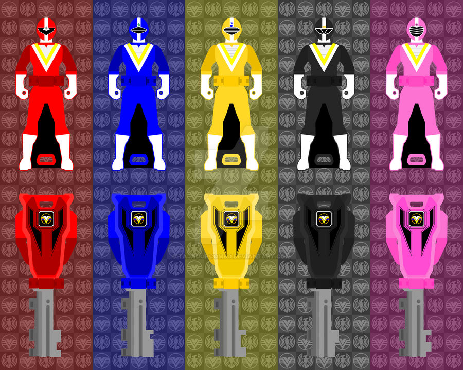 14 - Fiveman Ranger Keys by TajadorCombo on DeviantArt