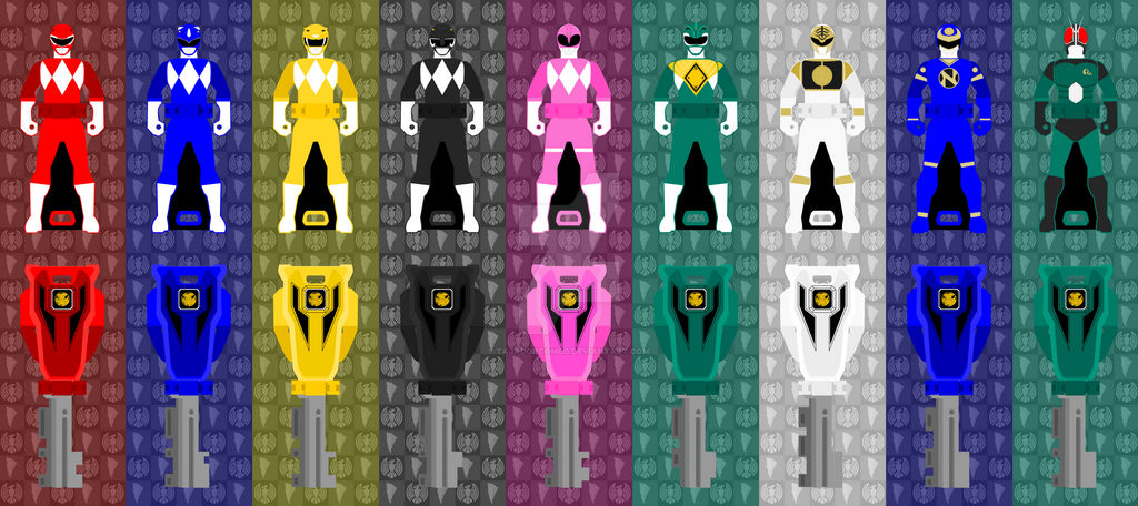 01 - MMPR Ranger Keys by TajadorCombo on DeviantArt