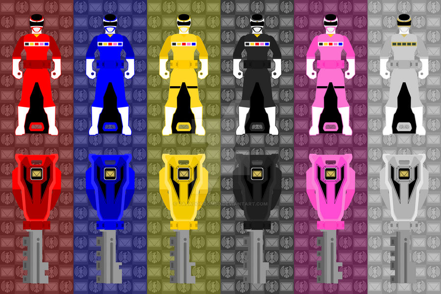 21 - Megaranger Ranger Keys by TajadorCombo on DeviantArt