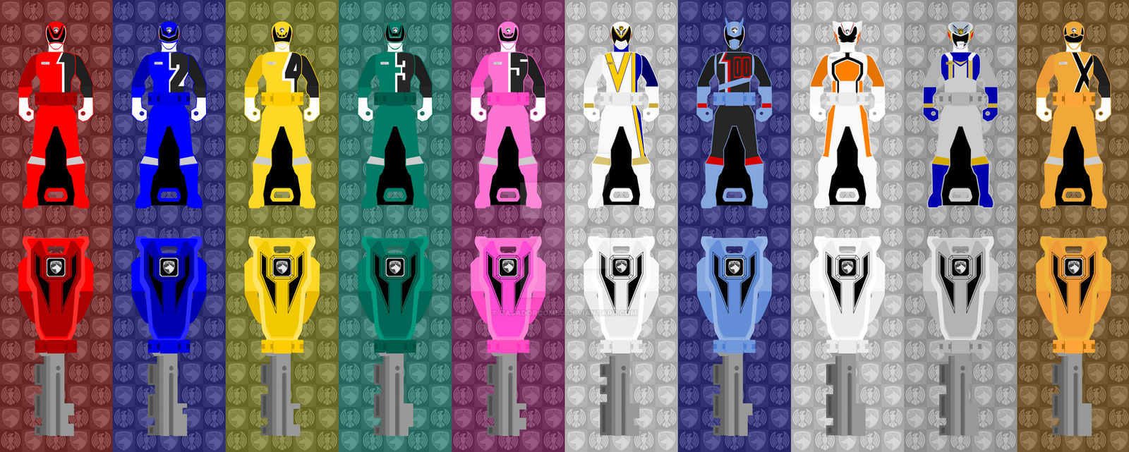 28 - Dekaranger Ranger Keys by TajadorCombo on DeviantArt