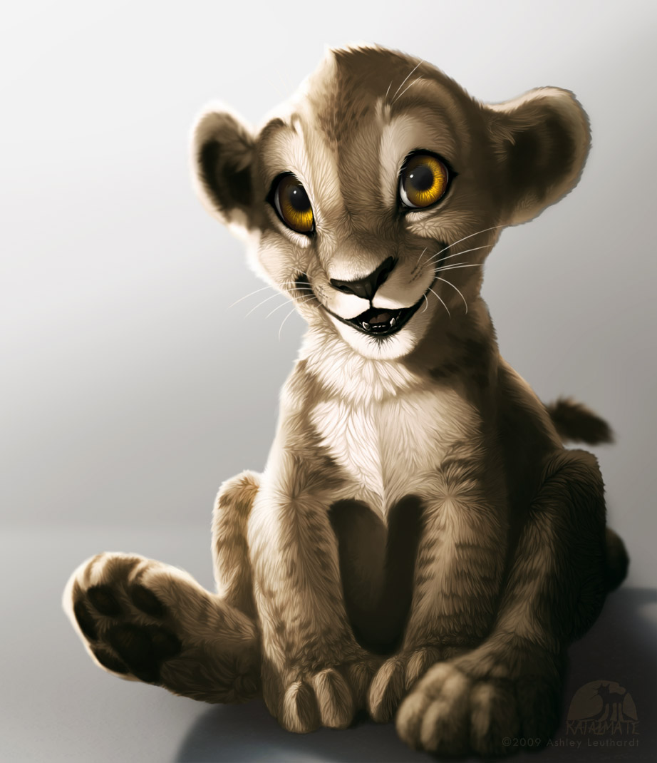 Simba Semi-Realism by katanimate on DeviantArt