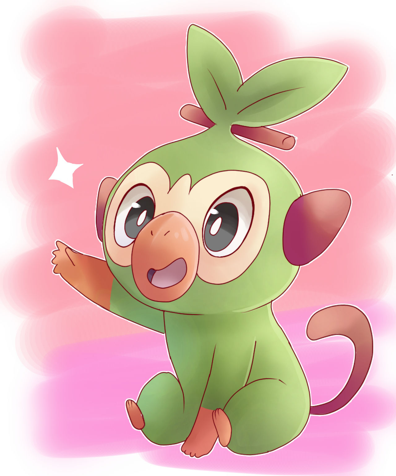 Grokey Face Looky! It's Grookey! by Azurphore on DeviantArt
