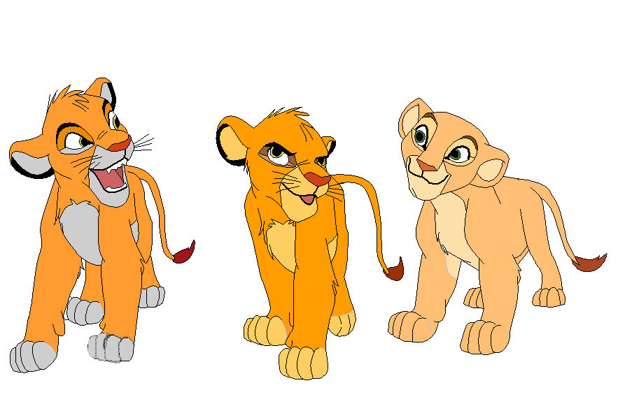 Ezema, Simba and Nala by GameCheat on DeviantArt