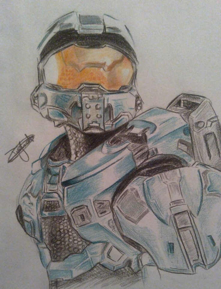 Master Chief Ink Halo Master Chief Drawing