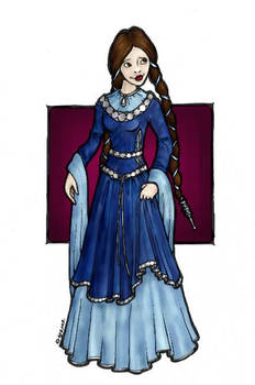 Medieval Lady-VC Blue