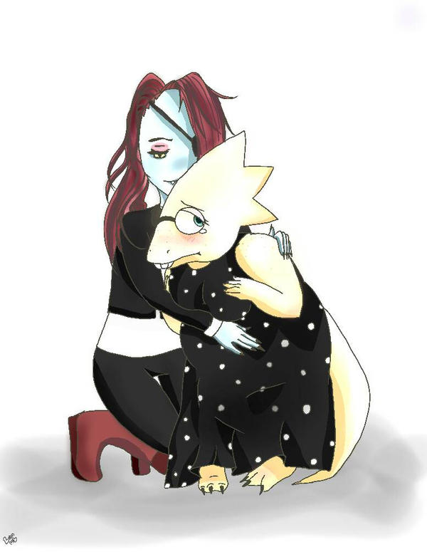 Undyne x Alphys by brenloca on DeviantArt