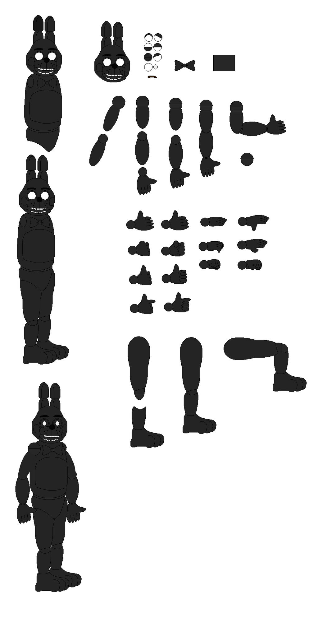 Shadow Bonnie Character Builder By Voltlightning20 On DeviantArt