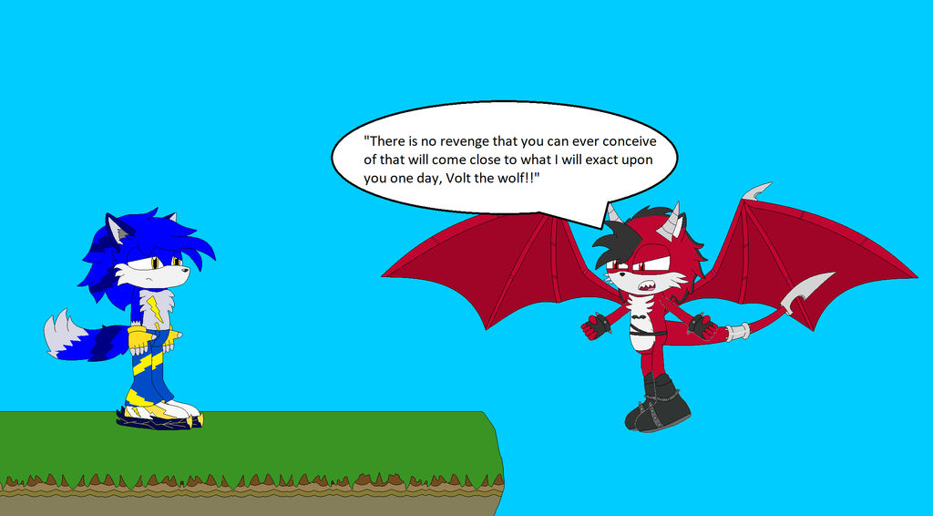 Azrael plans to get revenge on Volt