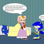 Sonic resting in Vanilla's house