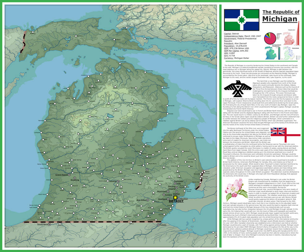 The Republic of Michigan by Exlax164 on DeviantArt