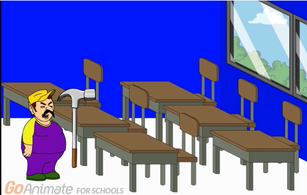 Wario in goanimate high school. by EugeneCasillas on DeviantArt
