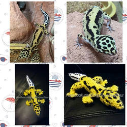 Leopard gecko replica