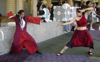 Mai vs. Katara cosplay Part 1