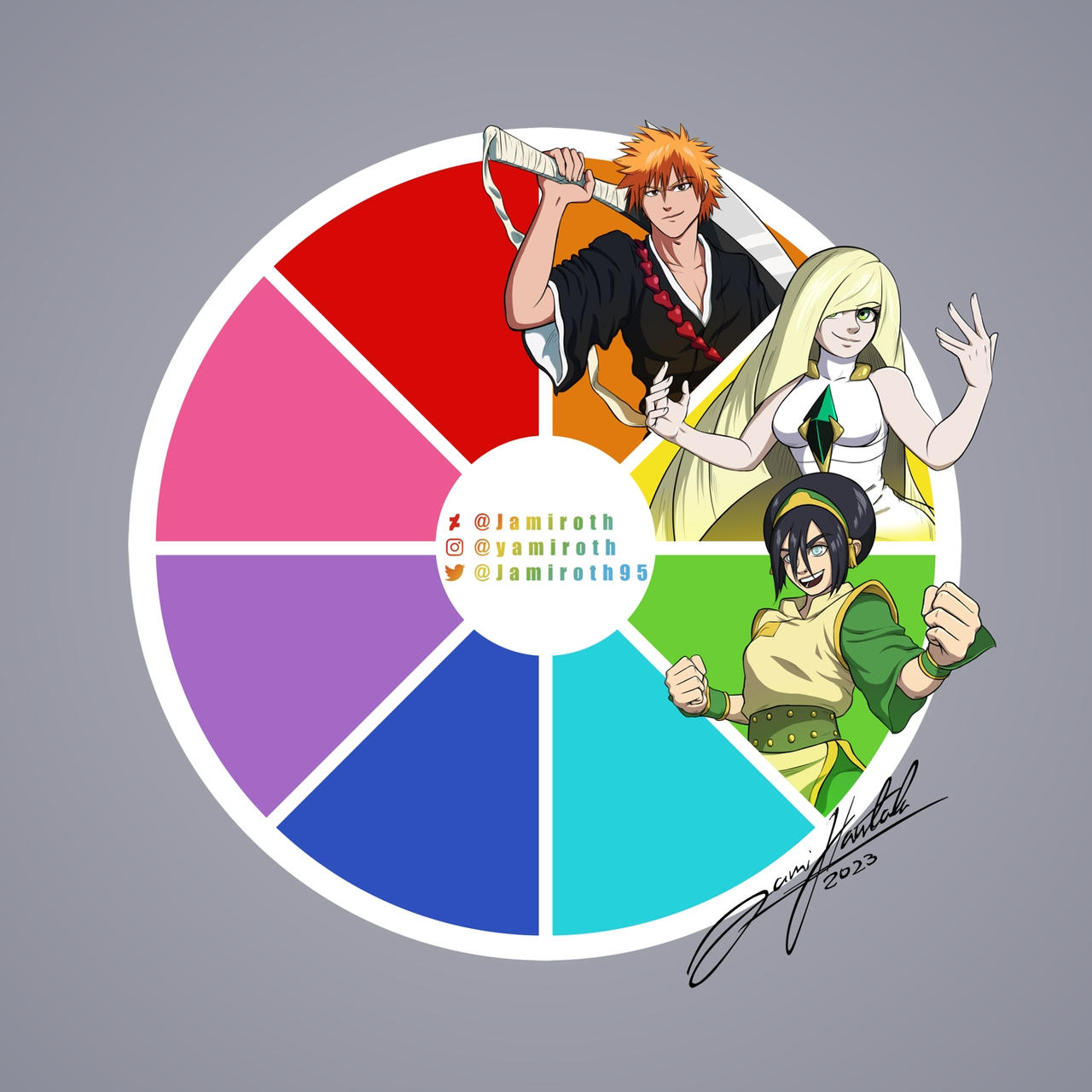 Deviantart Color Wheel Collab Color Wheel Challenge p3 by Jamiroth on DeviantArt
