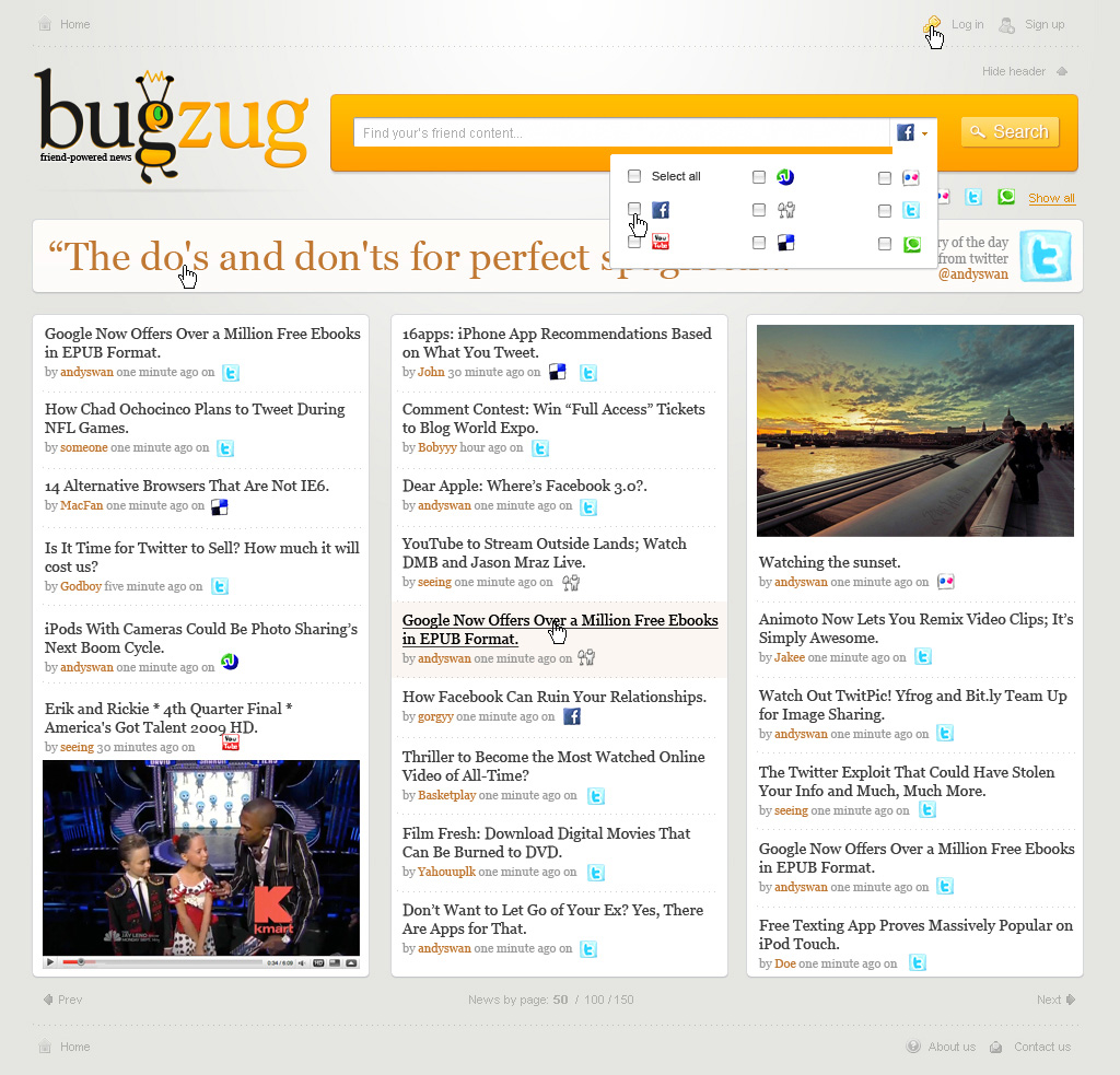 BugZug subpage