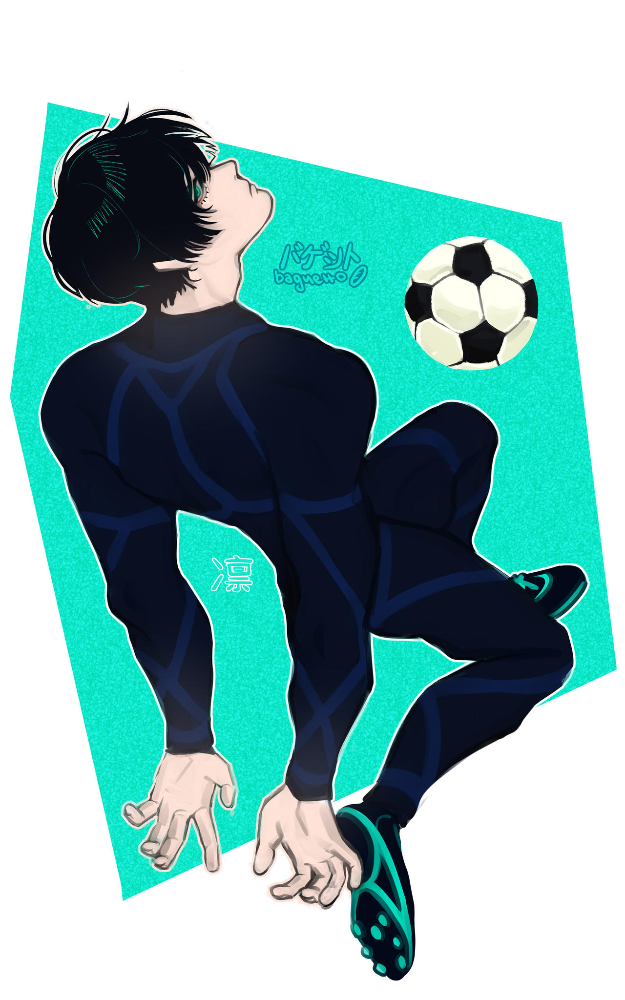 Blue Lock Itoshi Rin Art by beggonia on DeviantArt