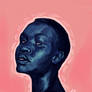 Blue Study - Alek Wek