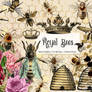 Royal Bees Clipart