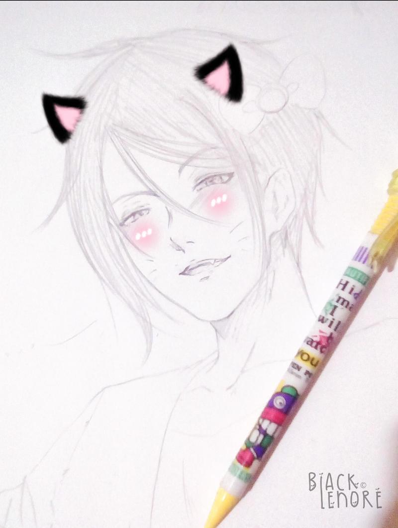 +-Sebby meow (doodle)-+ by ushirin