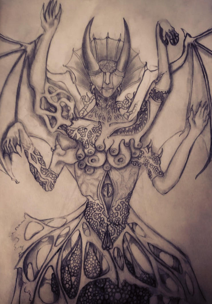 Lilith, The Mother of Evil, in the True Form by MyLittleSheol on DeviantArt