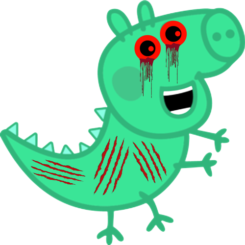 George Pig Distorted Demented Dinosaur George Pig by AidanYeckley on DeviantArt