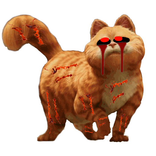Demented Garfield (Garfield the Movie (2004)) by AidanYeckley on DeviantArt