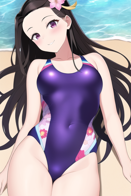 Nezuko in swimsuit #1 by lilunoa on DeviantArt