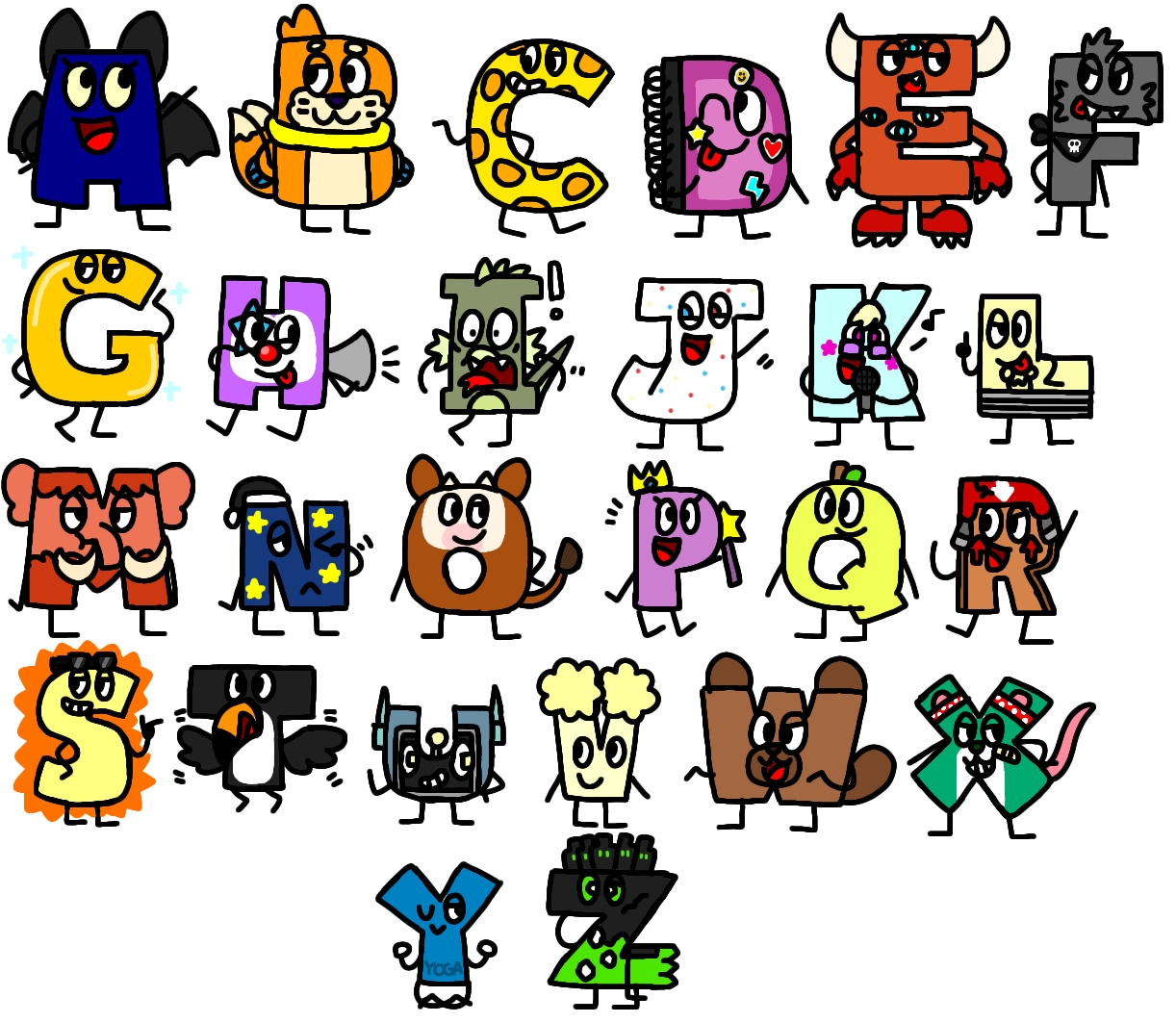 My Alphabetons by Alessiacafona on DeviantArt