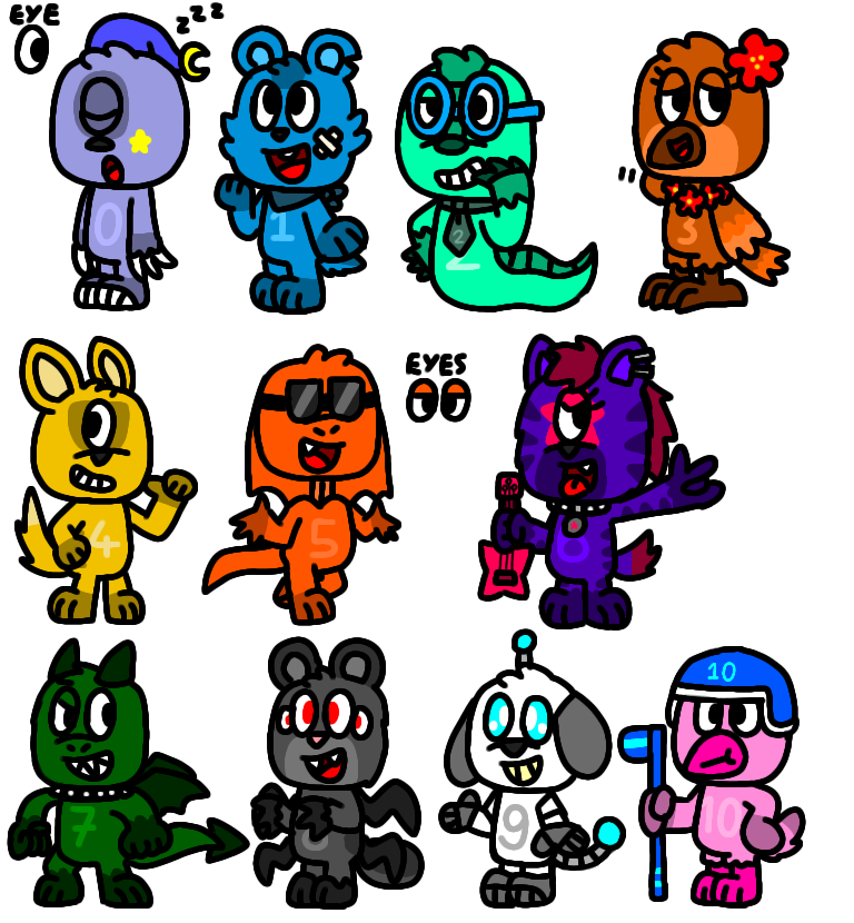 I'm animating number lore mammal AU (1 - 5) by pepp3rwolfarts on Sketchers  United