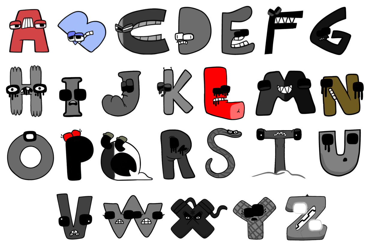 alphabet lore X and Y - ibisPaint