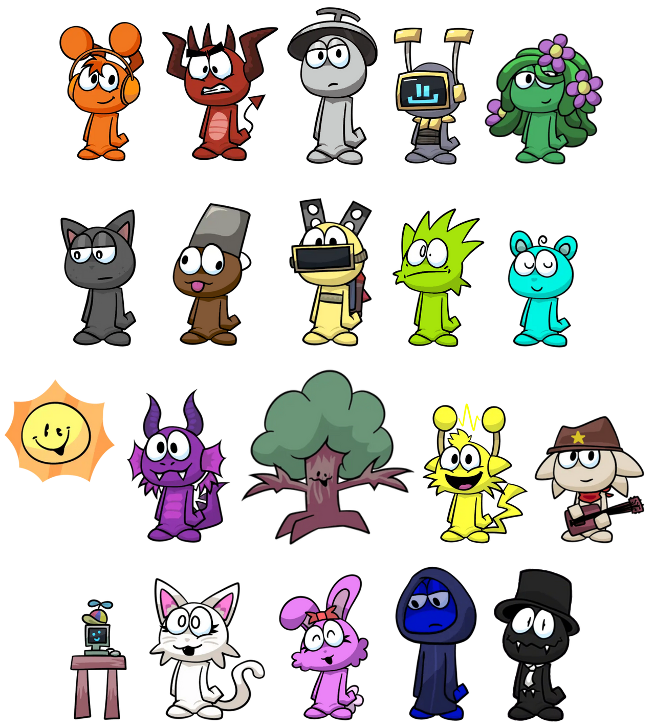 Sprunkesters Sprunksters (All Main Characters) by Alessiacafona on DeviantArt