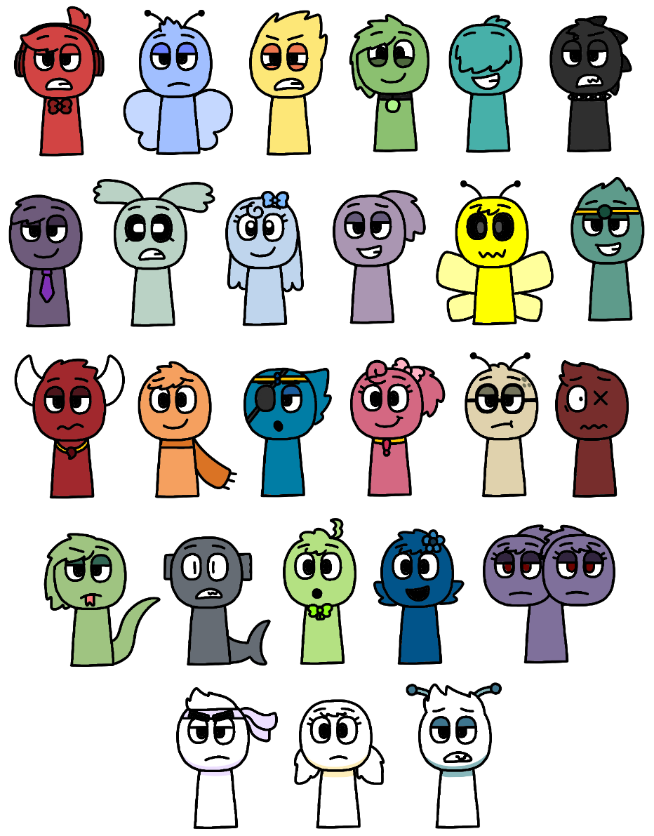 Sprunki Lettering Alphabet Lore Letters as Sprunkis by Alessiacafona on DeviantArt