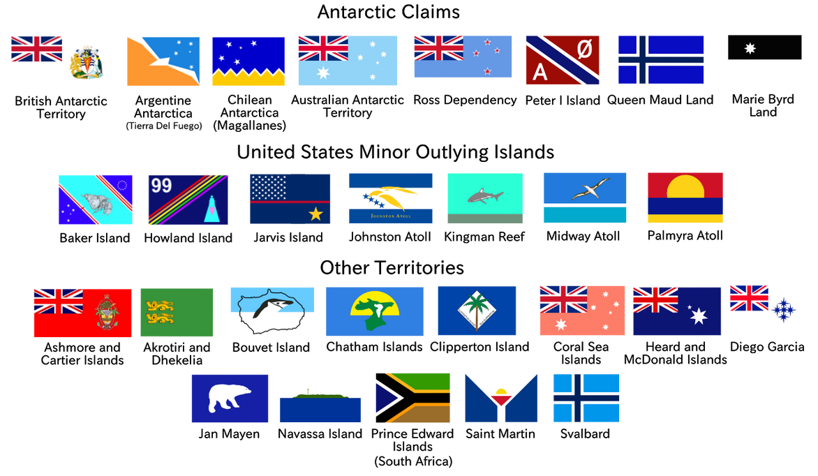 Island Flags Some Unofficial Flags of Dependent Territories by AlessiaTheBat206 on ...