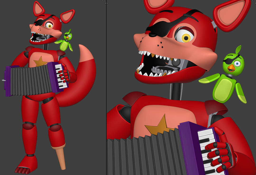 Rockstar foxy v1 (update) by HoneydewStudiosYT on DeviantArt
