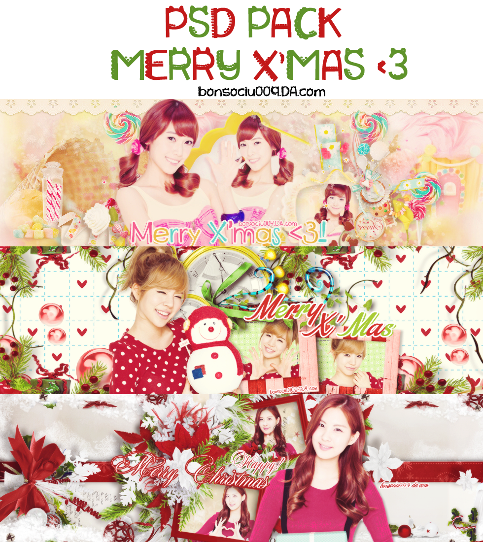 [PSD PACK] MERRY CHRISTMAS ! - by @bonsociu009