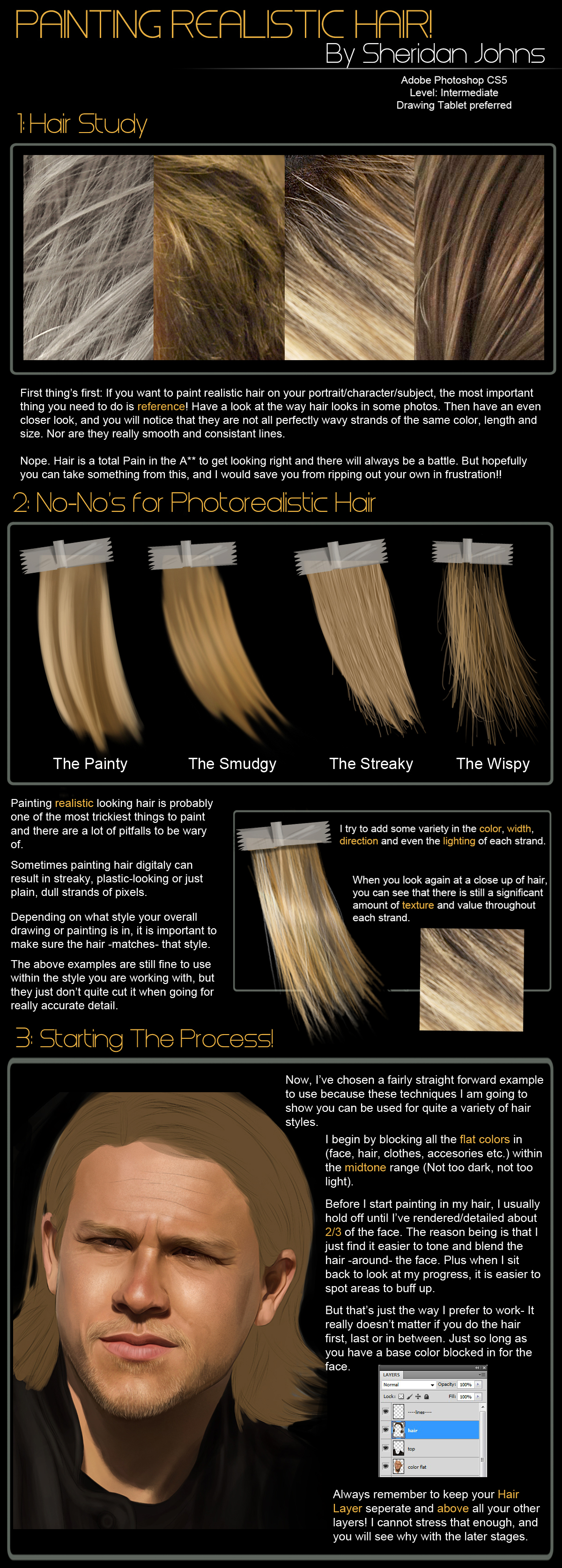 Painting Hair - Part 1: Intro by Sheridan-J on DeviantArt Painting Hair - Part 1: Intro by Sheridan-J on DeviantArt