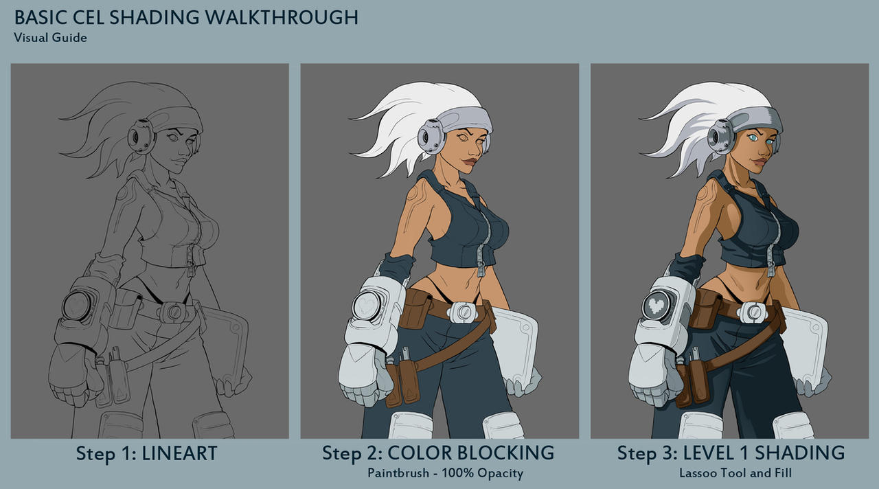 Basic Cel Shading PART 1 Visual By Sheridan J On DeviantArt