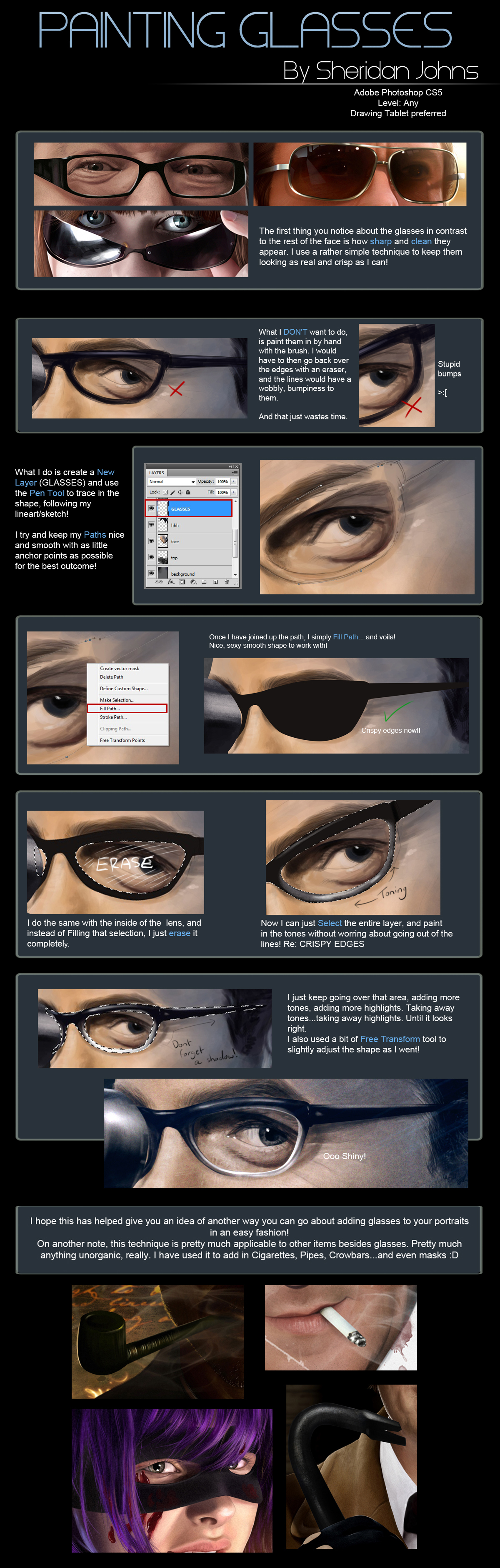 Painting Glasses - Quick Tutorial