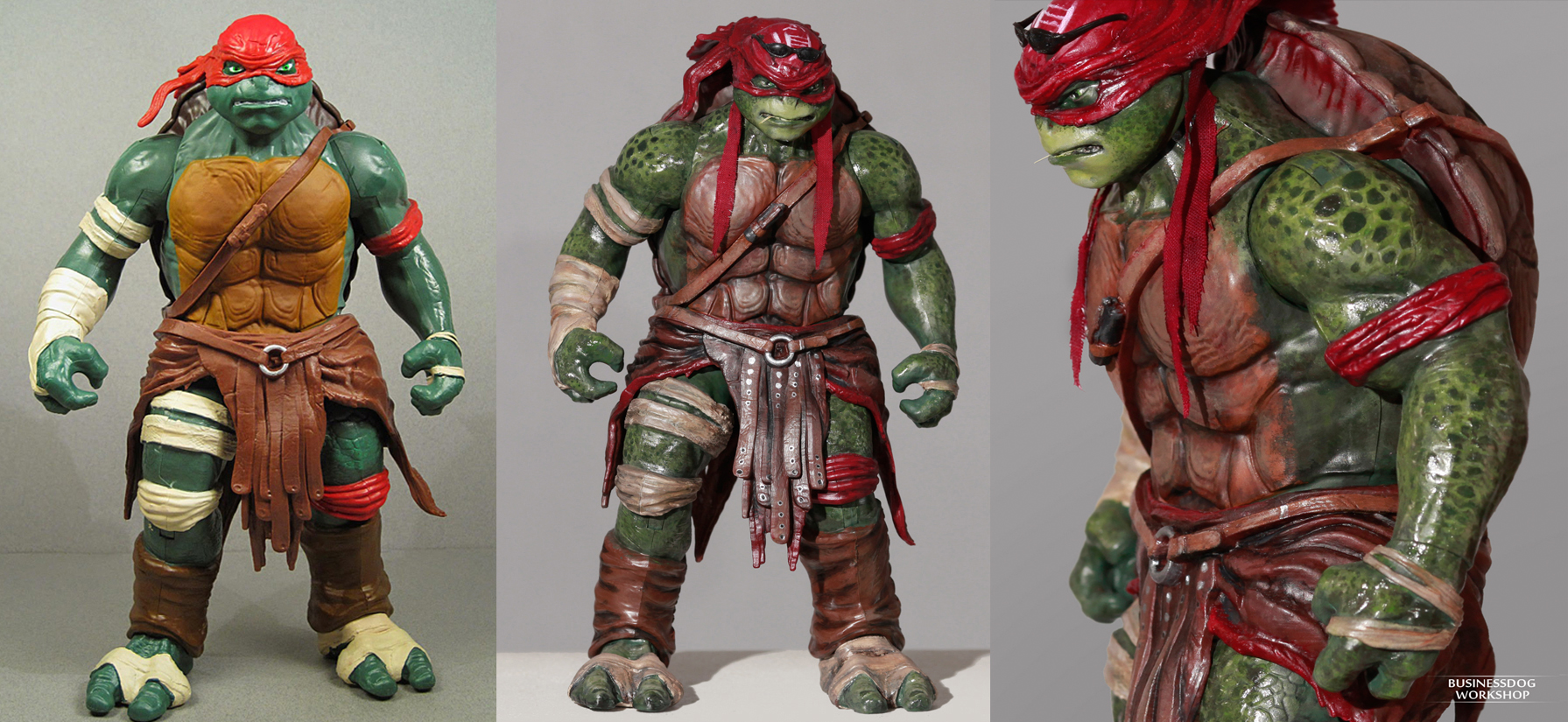 TMNT 2014 Raphael Figure REPAINT