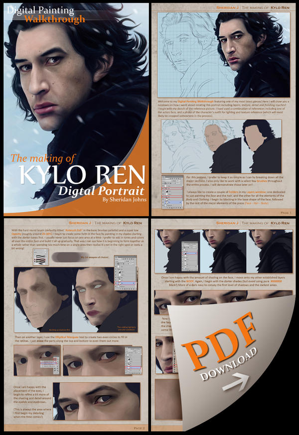 PREMIUM - Digital Painting Walkthrough -KYLO REN-