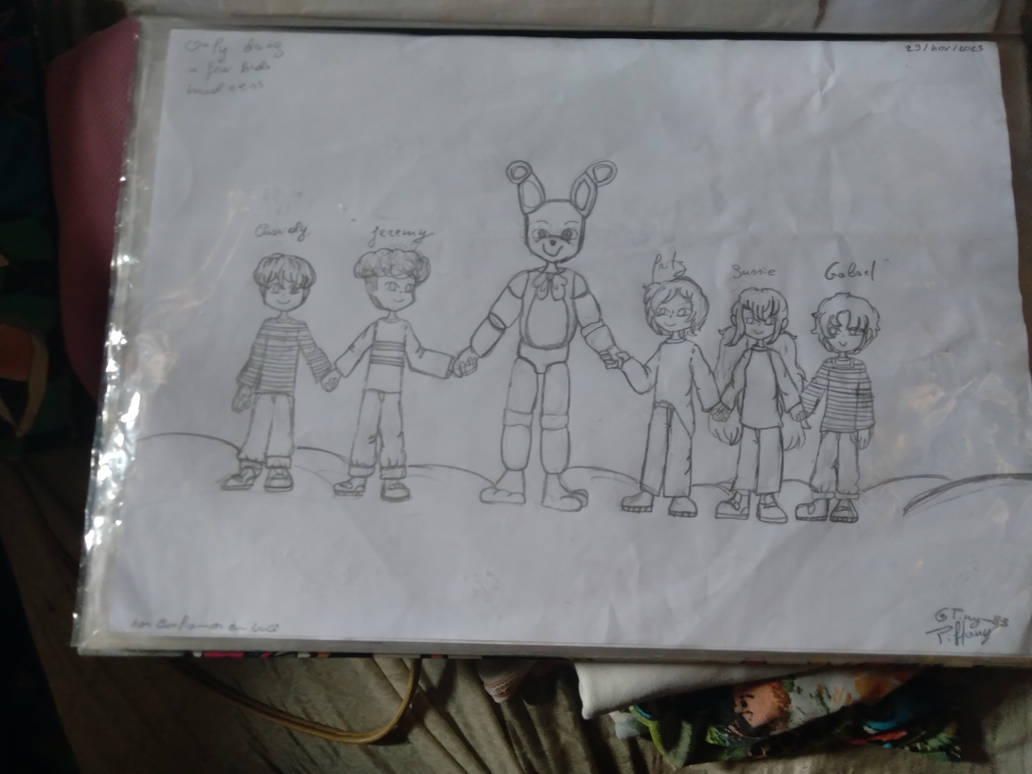 the yellow rabbit and the children by Tiny-83 on DeviantArt