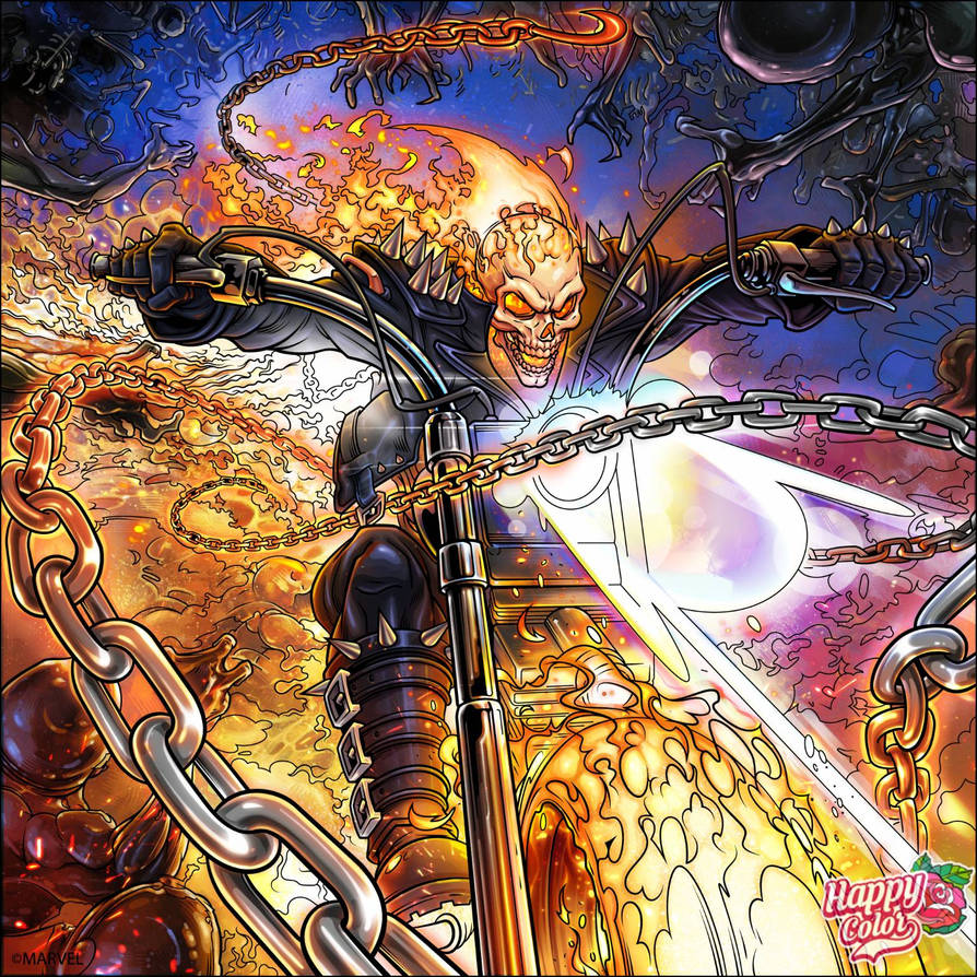 The spirit of vengeance, Ghost rider. by spider1m on DeviantArt